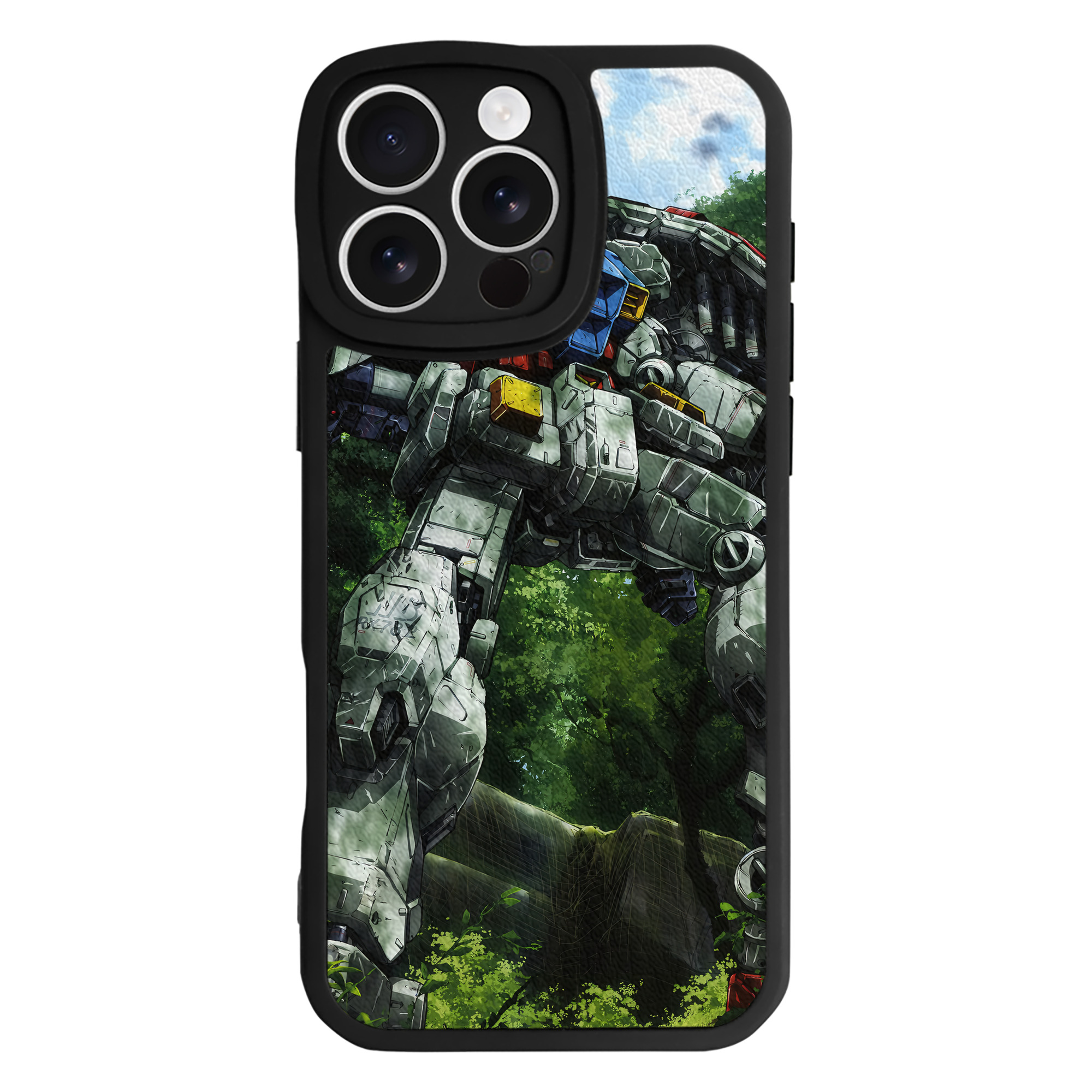 （画像用） 機動戦士ガンダム Mobile Suit Gundam 【iPhone 16シリーズ対応】シリコンスマホケース（レザー調） 材質：シリコン